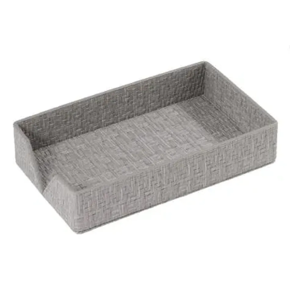 Wicker Gray Guest Towel Box