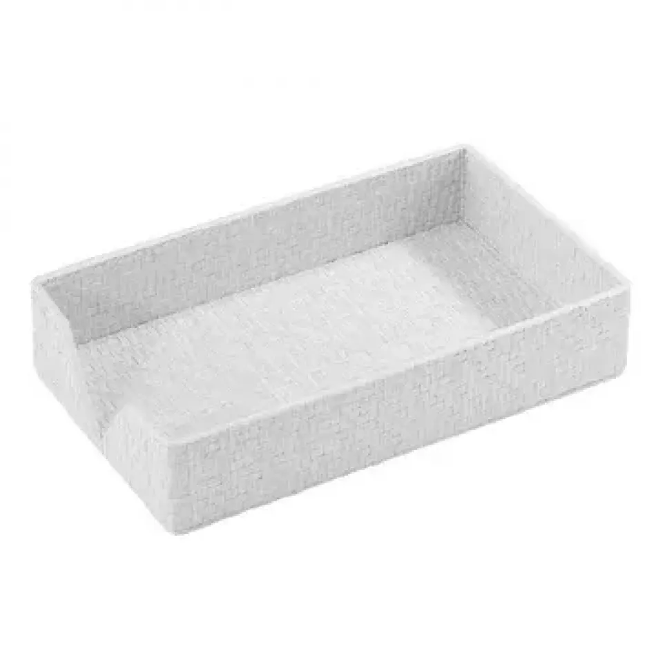Wicker White Guest Towel Box