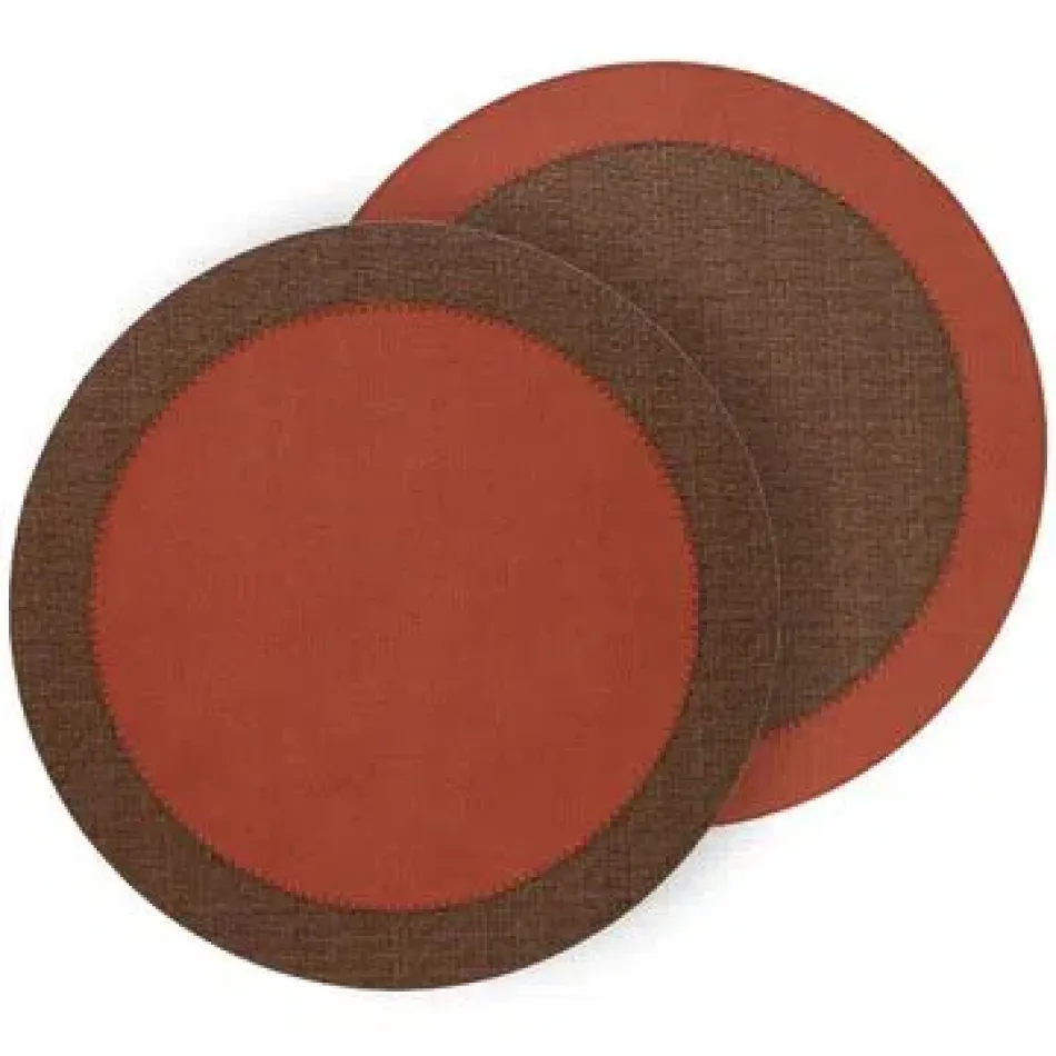 Halo Paprika Chocolate Placemats, Set of 4