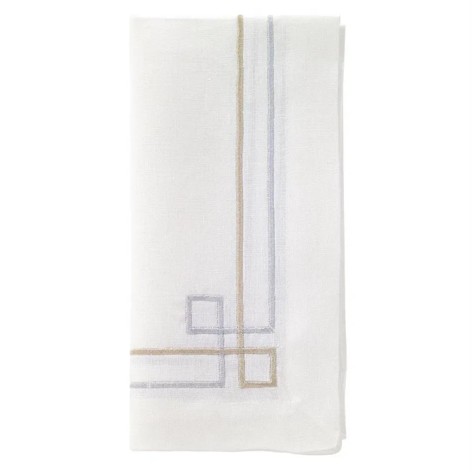 Link Gold Silver 21" Napkins, Set of 4