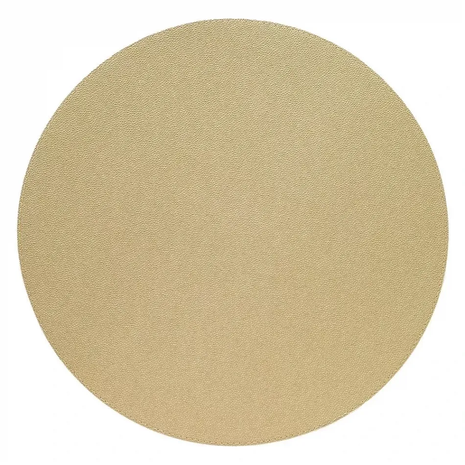 Skate Antique Gold 16" Round, Set of 4