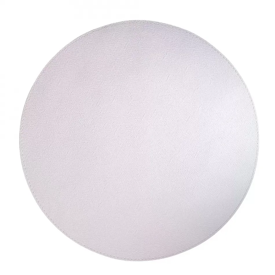 Presto Pure White 15" Round Placemat, Set of 4