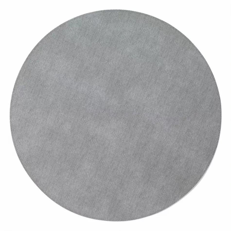 Pronto Gray 15" round mat, Set of 4