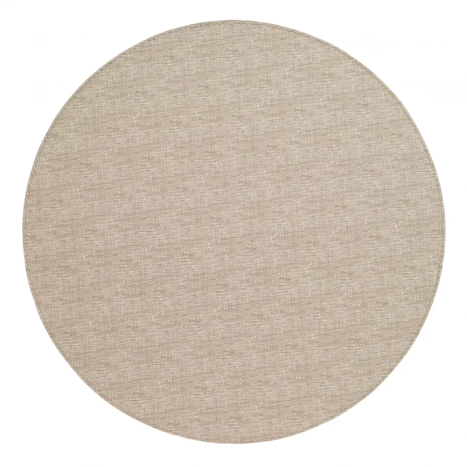 Pronto Beige 15" Round Placemat, Set of 4