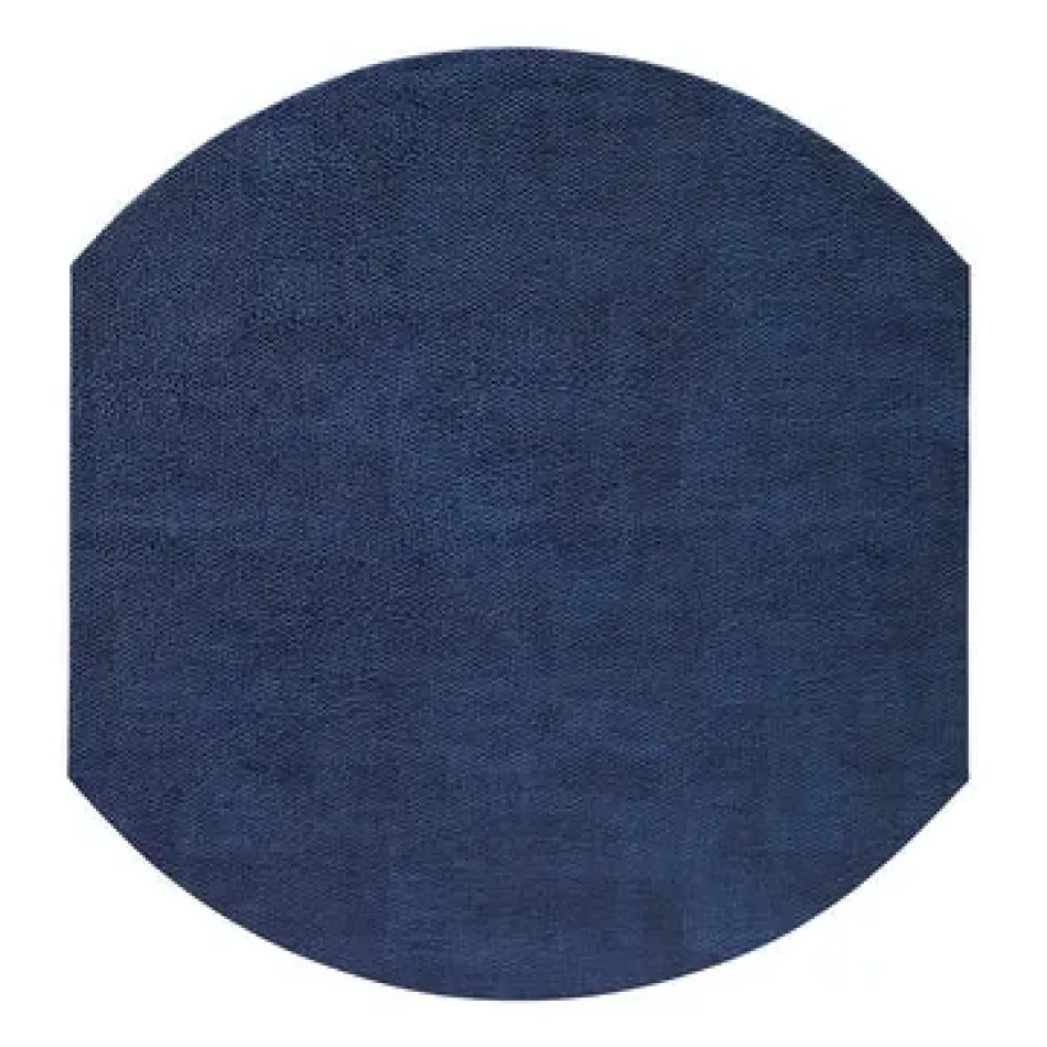 New Luster Navy Elliptic Placemat 16" Pack of 4