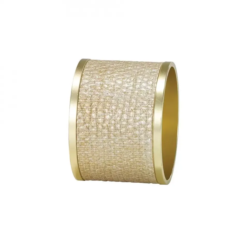 Luster Gold/Gold Napkin Ring, Set of 4