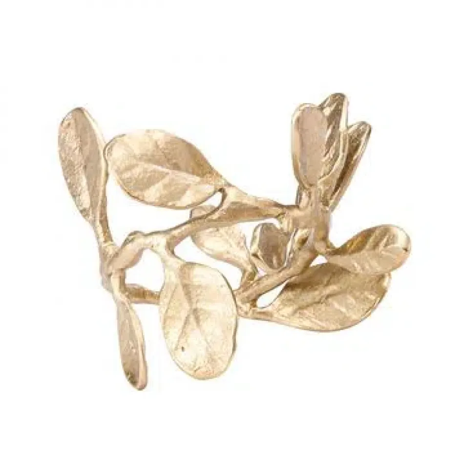 Laurel Crown Gold Napkin Ring, Set of 4