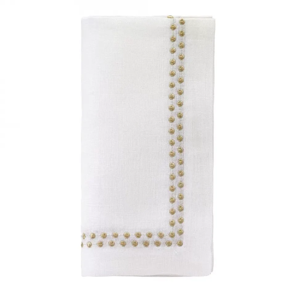 Pearls Gold 21" Napkin, Set of 4