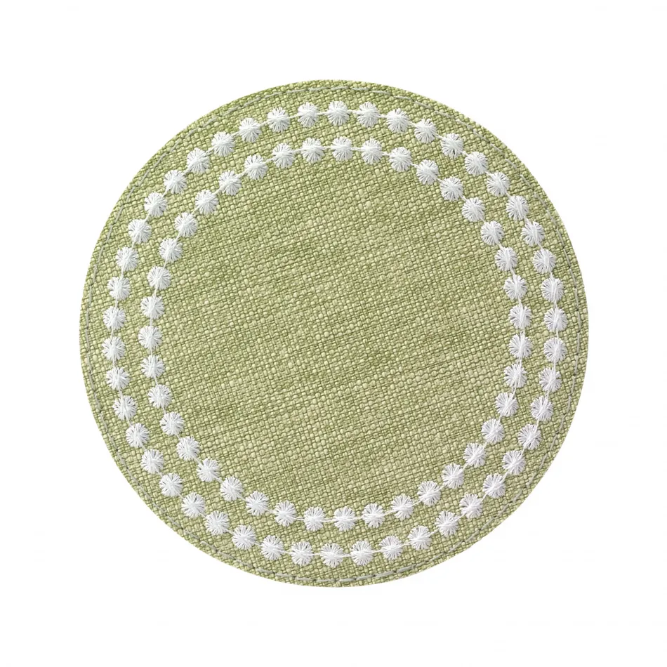 Pearls Fern White Coaster, Set of 4