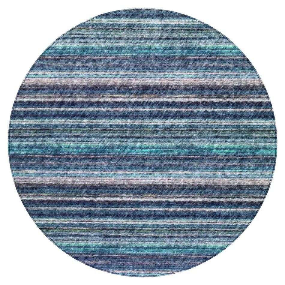 Spectrum Blue Turquoise 15" Round Placemats, Set of 4