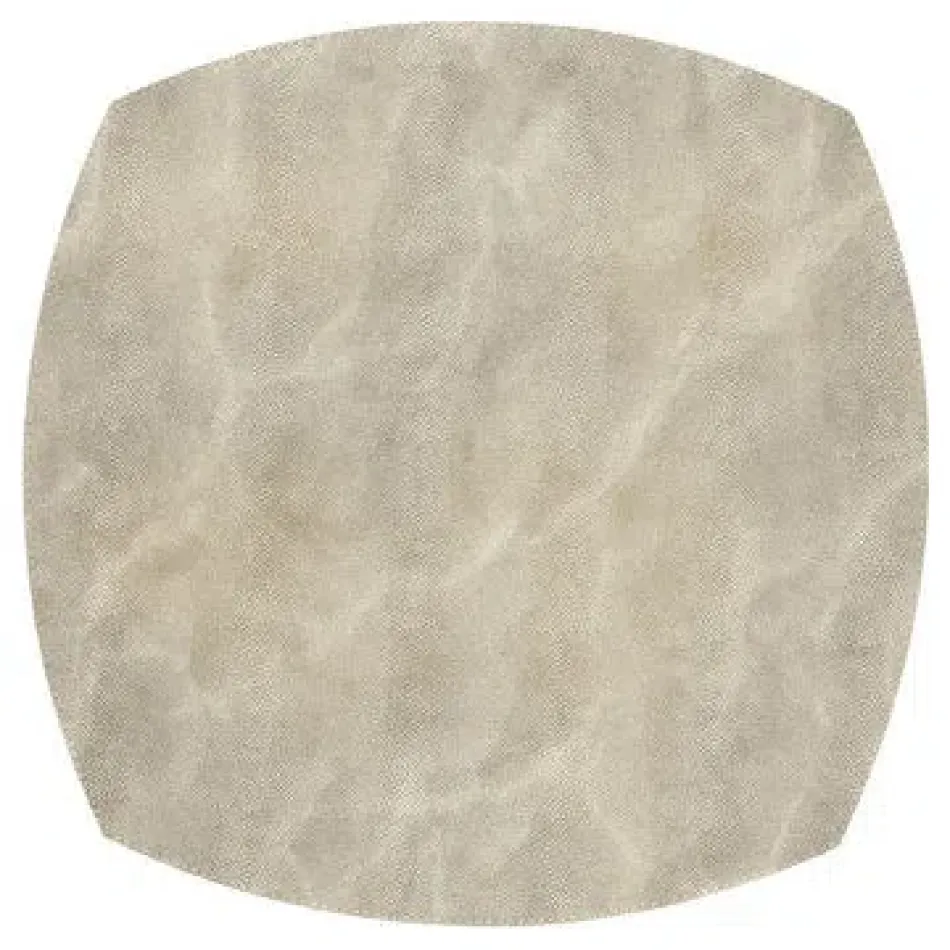 Stingray Pearl 16" Square Elliptic Placemats, Set of 4