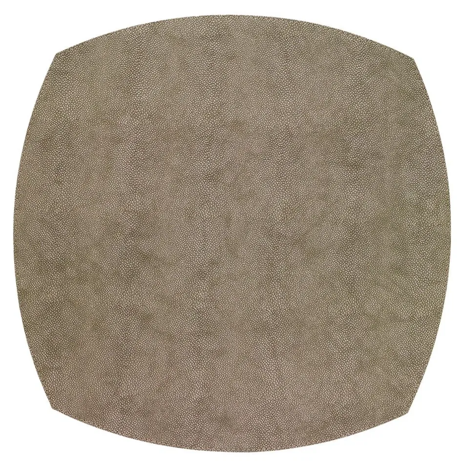 Stingray Bronze 16" Square Elliptic Placemat, Set of 4