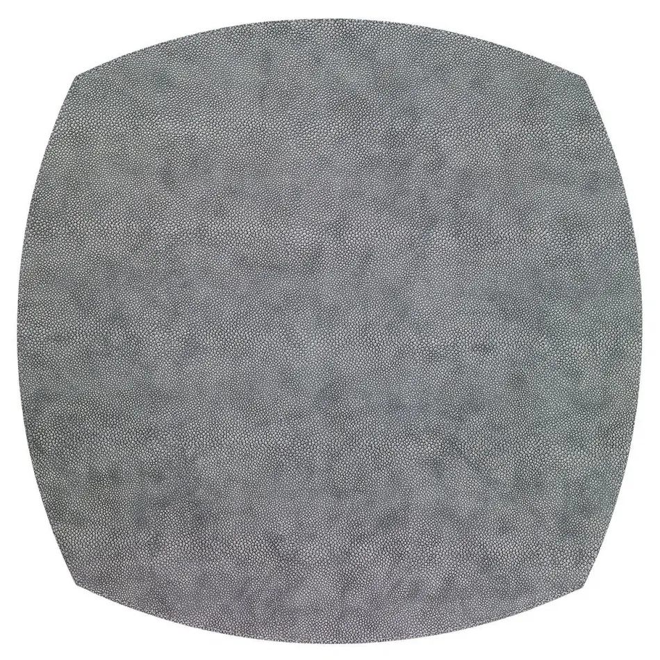 Stingray Gray 16" Square Elliptic Placemat, Set of 4