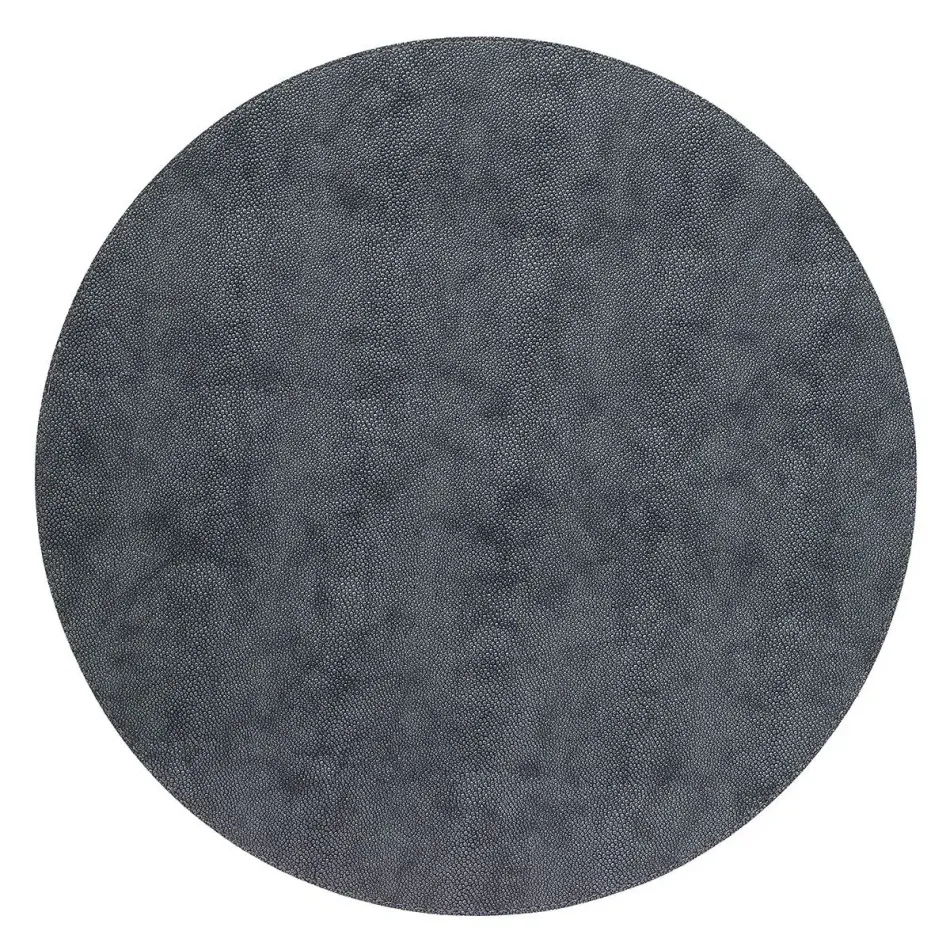 Stingray Charcoal 16" Round Placemat, Set of 4