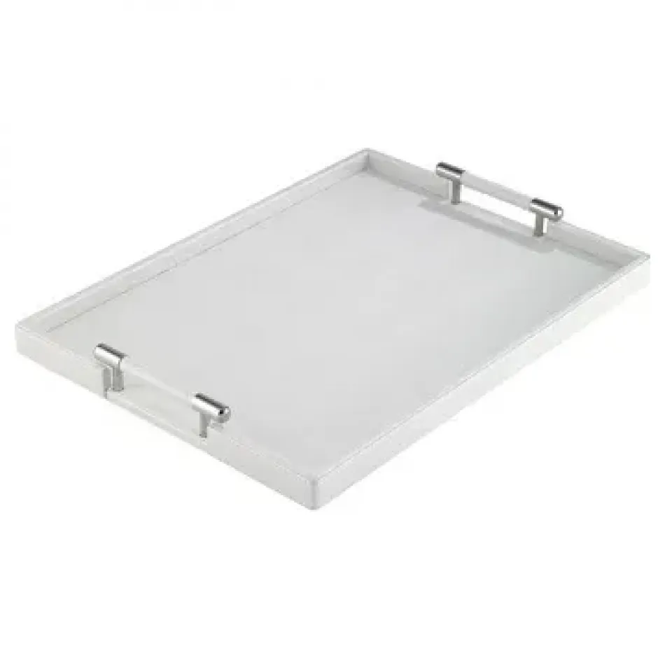 Stingray Oyster Rectangle Handle Tray