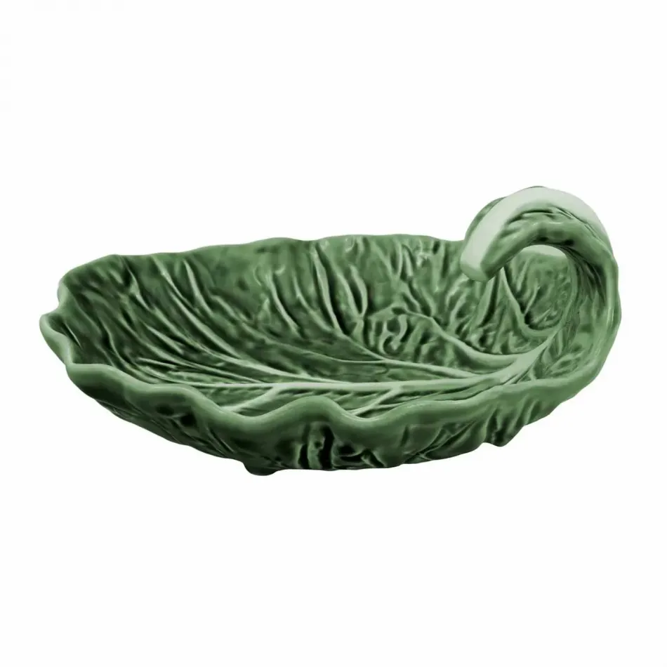 Cabbage Green/Natural Leaf With Curvature 7"