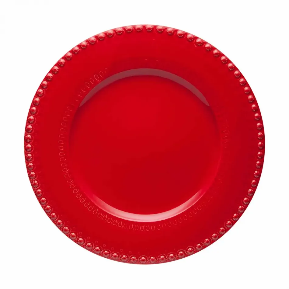 Fantasy Red Charger Plate