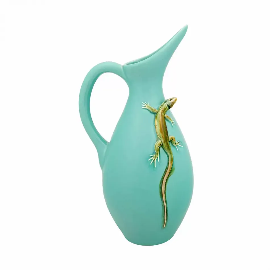 Arte Bordallo Pitcher With Lizard (Special Order)