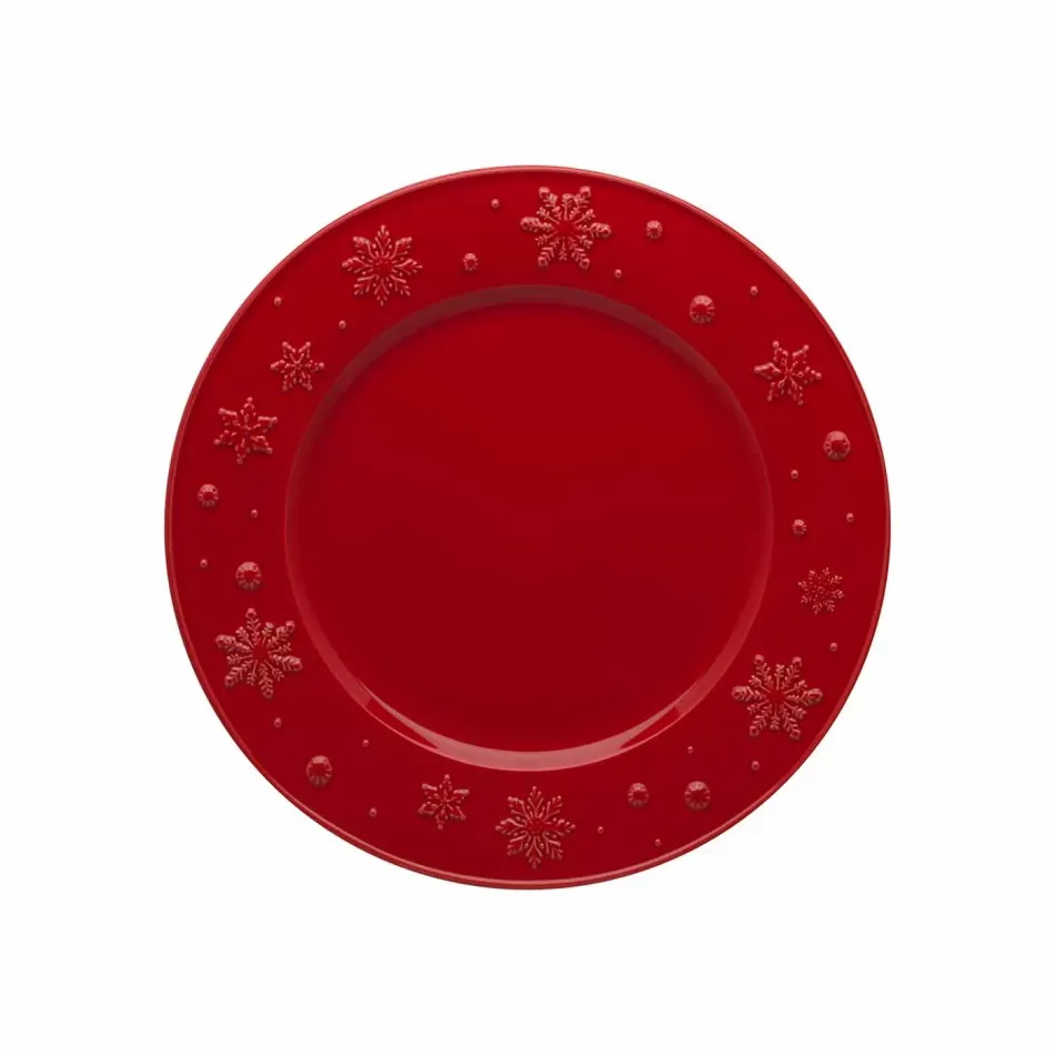 Snowflakes Red Dinnerware