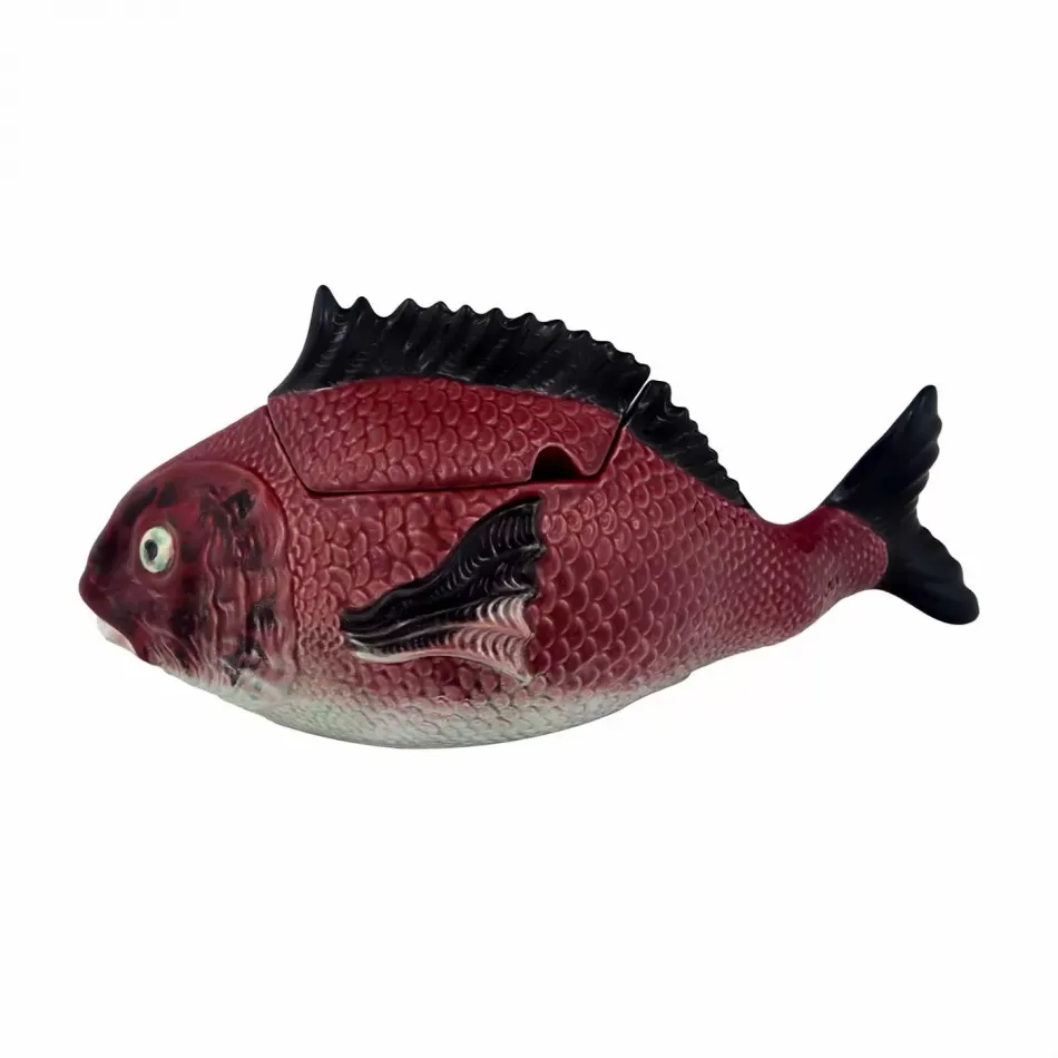 Fish Red Tall Tureen 3.3L