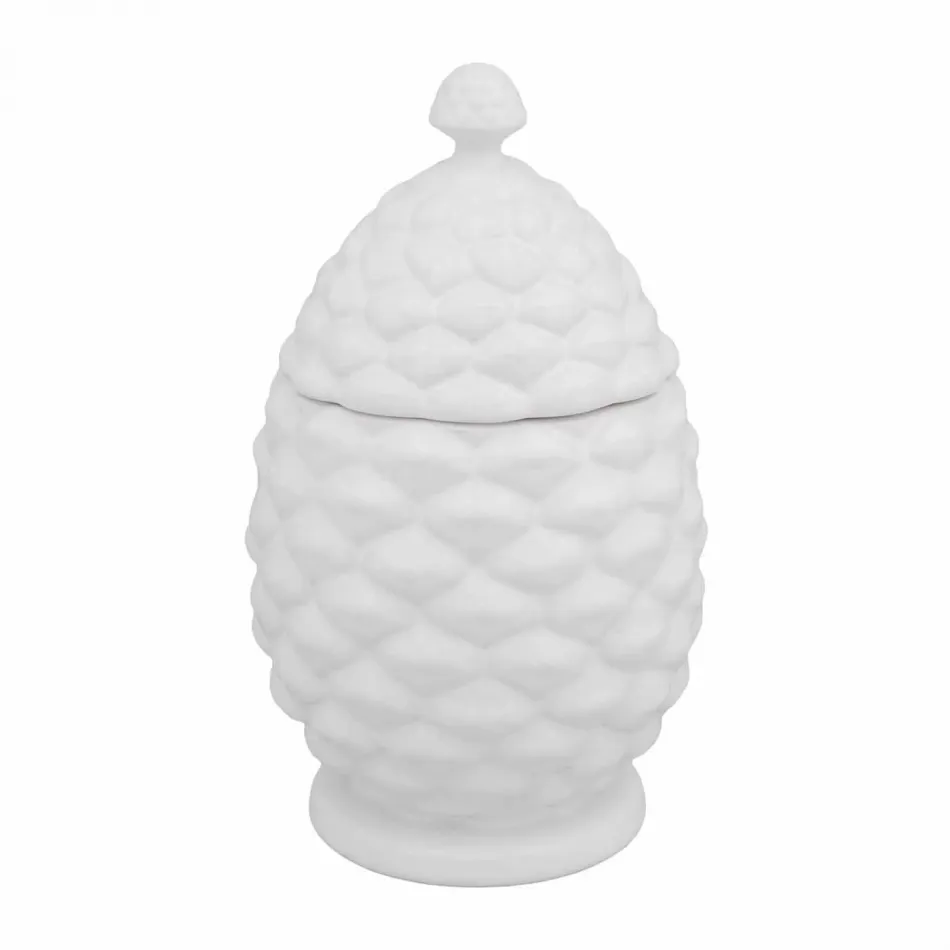 Pine Cone White Box 20 White