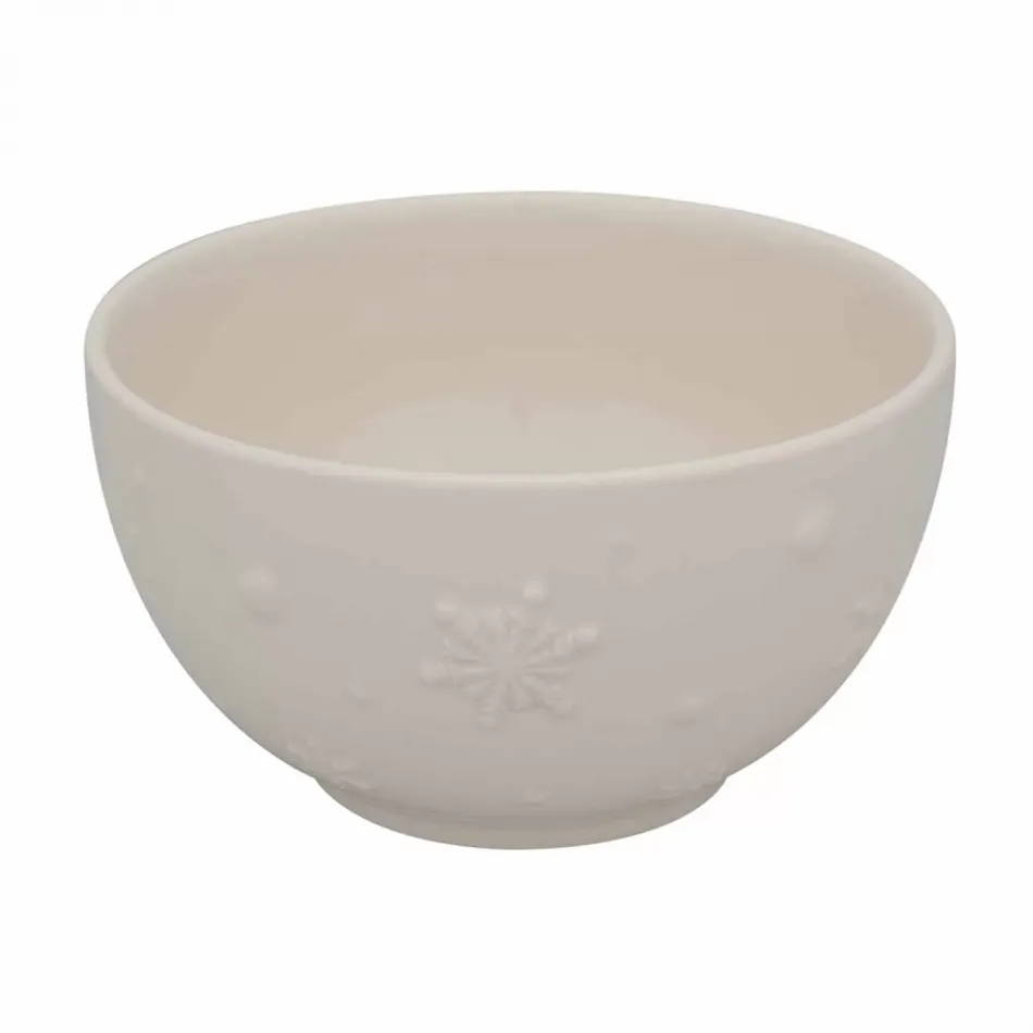 Snowflakes Beige Bowl 15