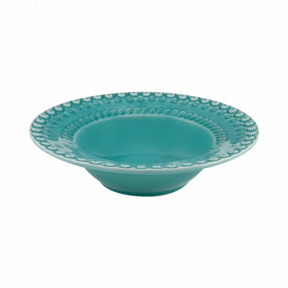 Fantasy Aqua Green Salad Bowl 21.5