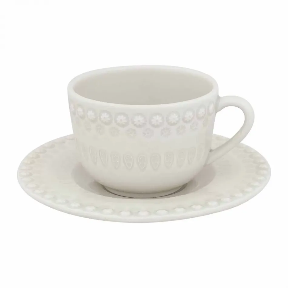 Fantasy Sandy Grey Tea Cup & Saucer