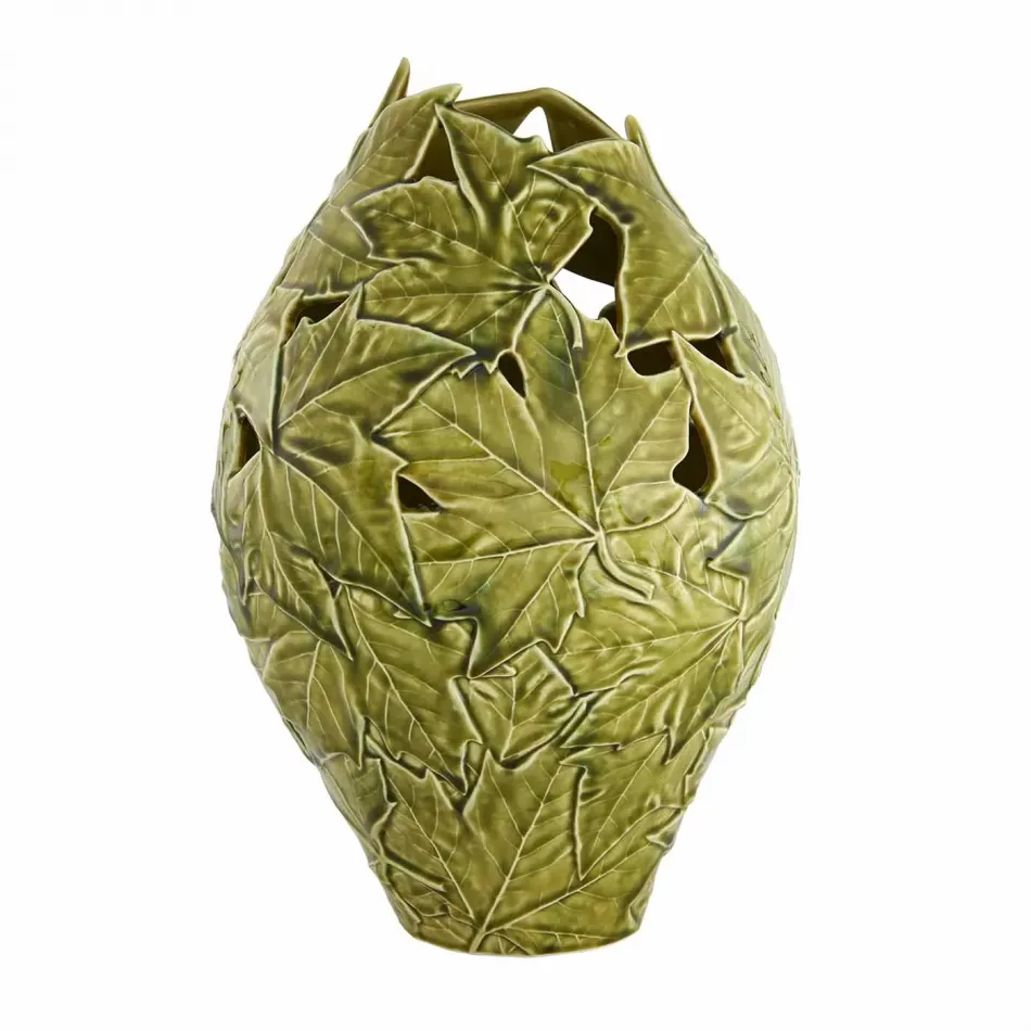 Plane Tree Leaves Clear/Natural Vase 40