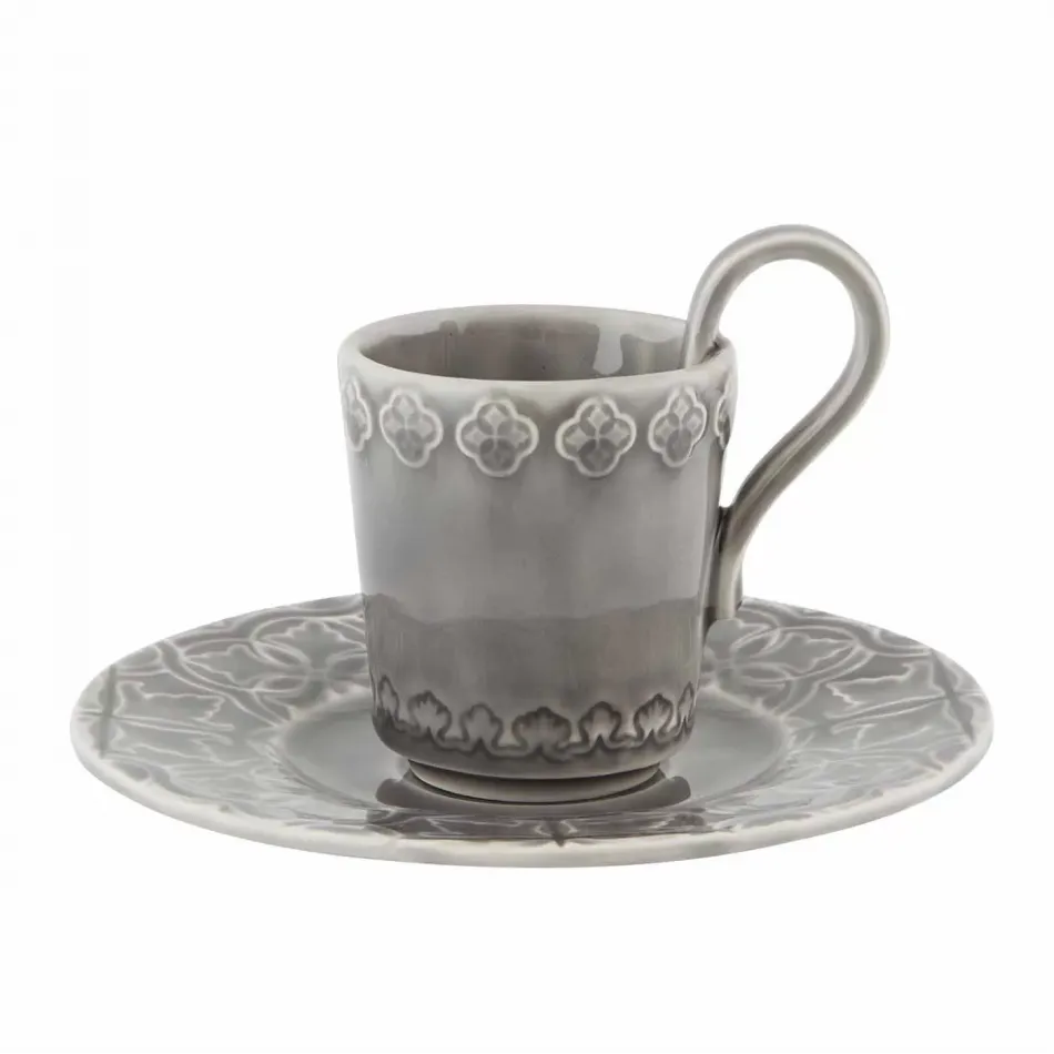 Rua Nova Anthracite Coffee Cup & Saucer