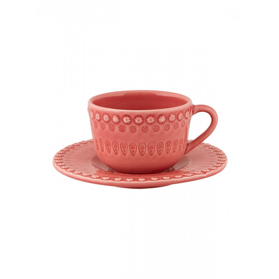 Fantasy Pink Tea Cup & Saucer