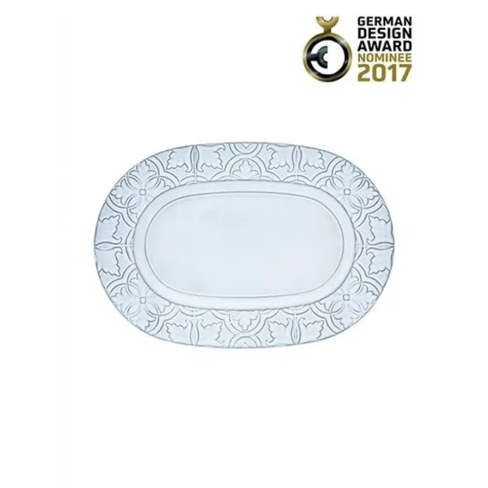 Rua Nova Oval Platter 38 White Antique