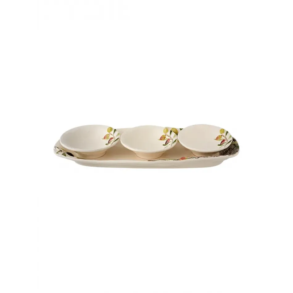 Olival Set Platter And 3 Bowls