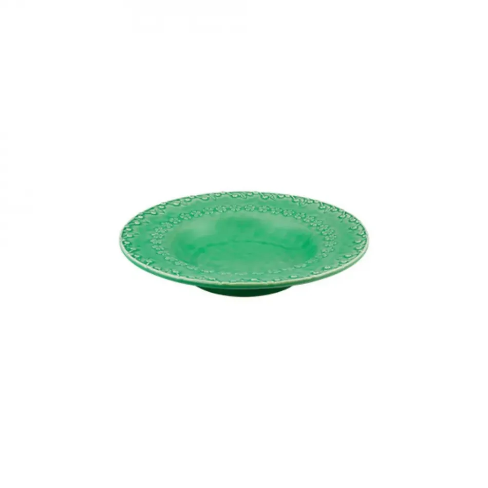 Flora Green Soup Plate