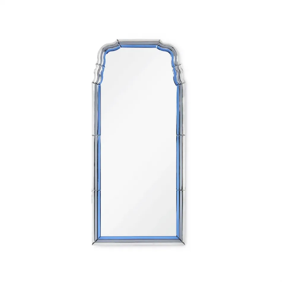 Anne Mirror Sapphire Blue, Gray, and Clear