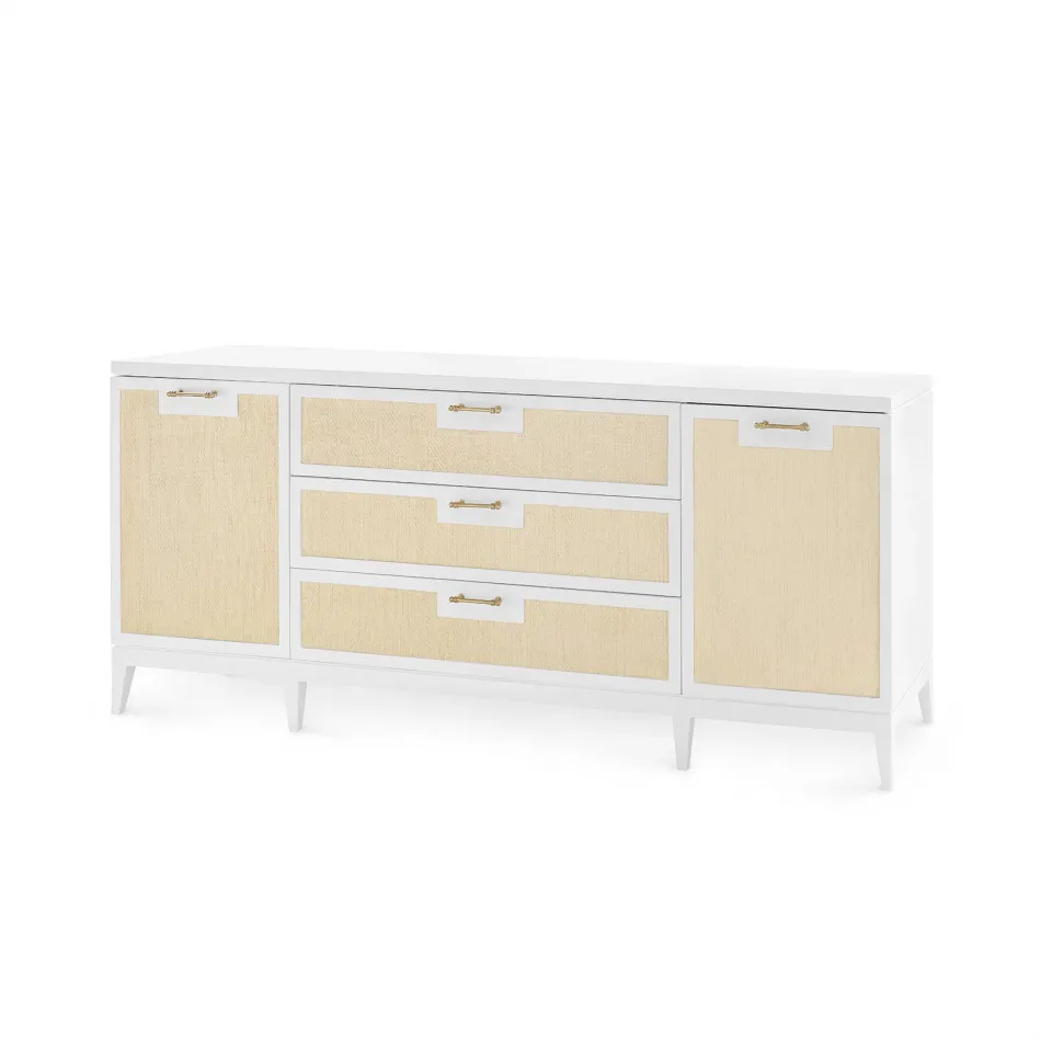 Astor 3-Drawer & 2-Door Cabinet Vanilla