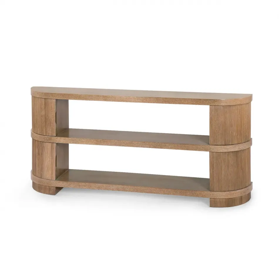 Atlas Soft Glow Oak Console