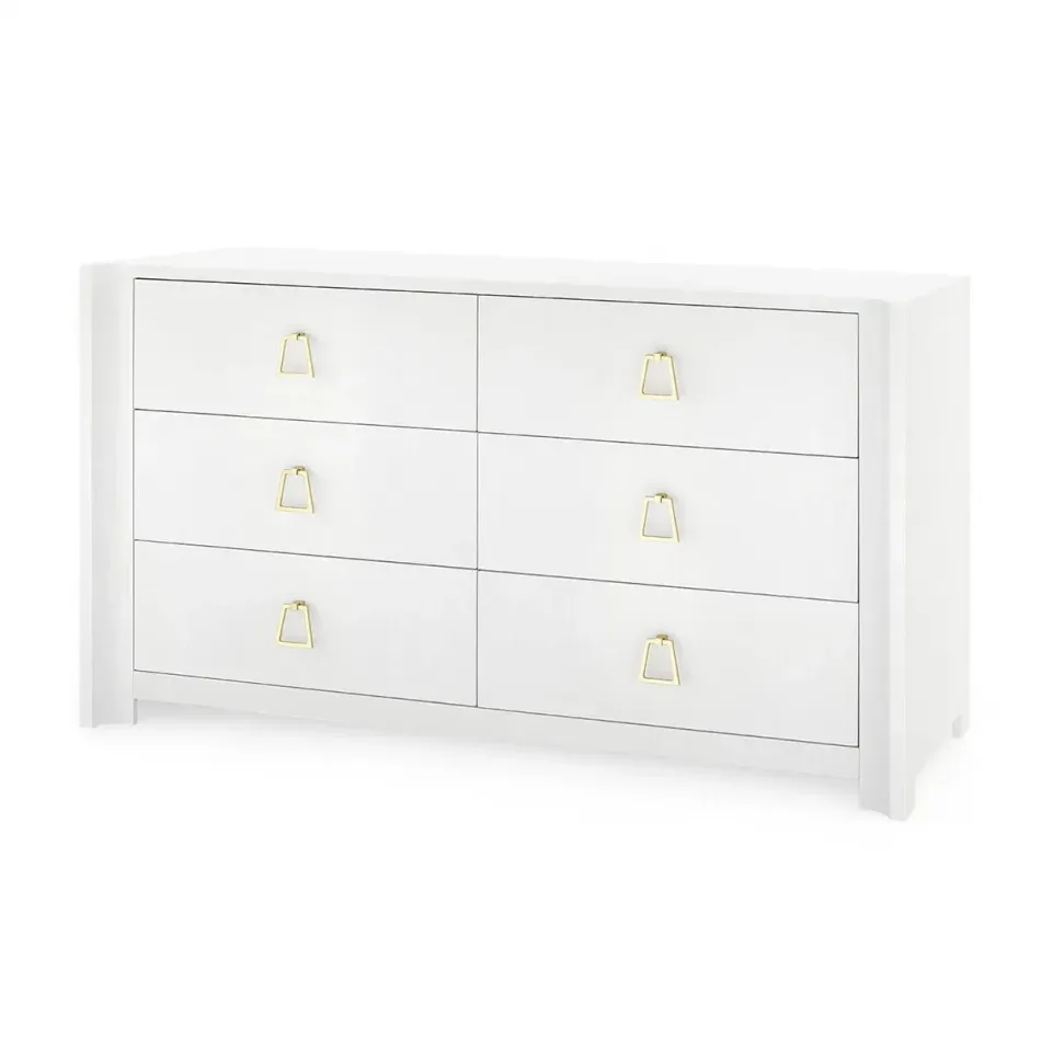 Audrey Cream 6-Drawer Extra Large