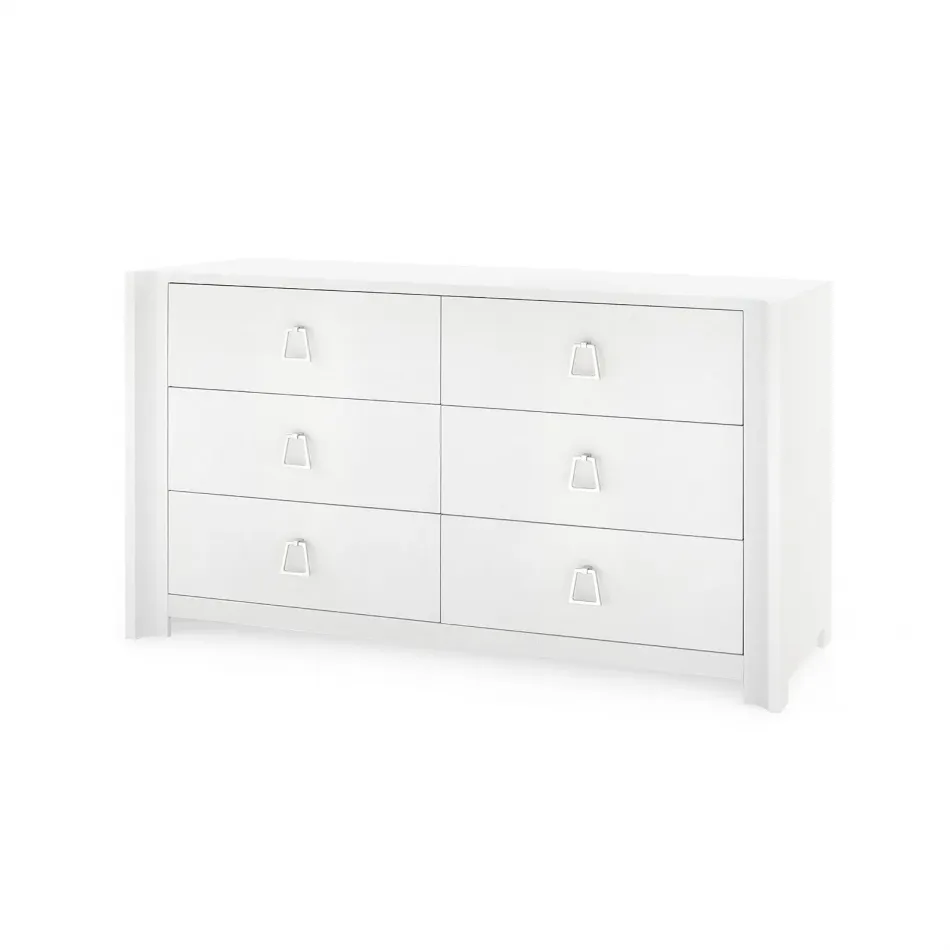 Audrey Extra Large 6-Drawer Cream