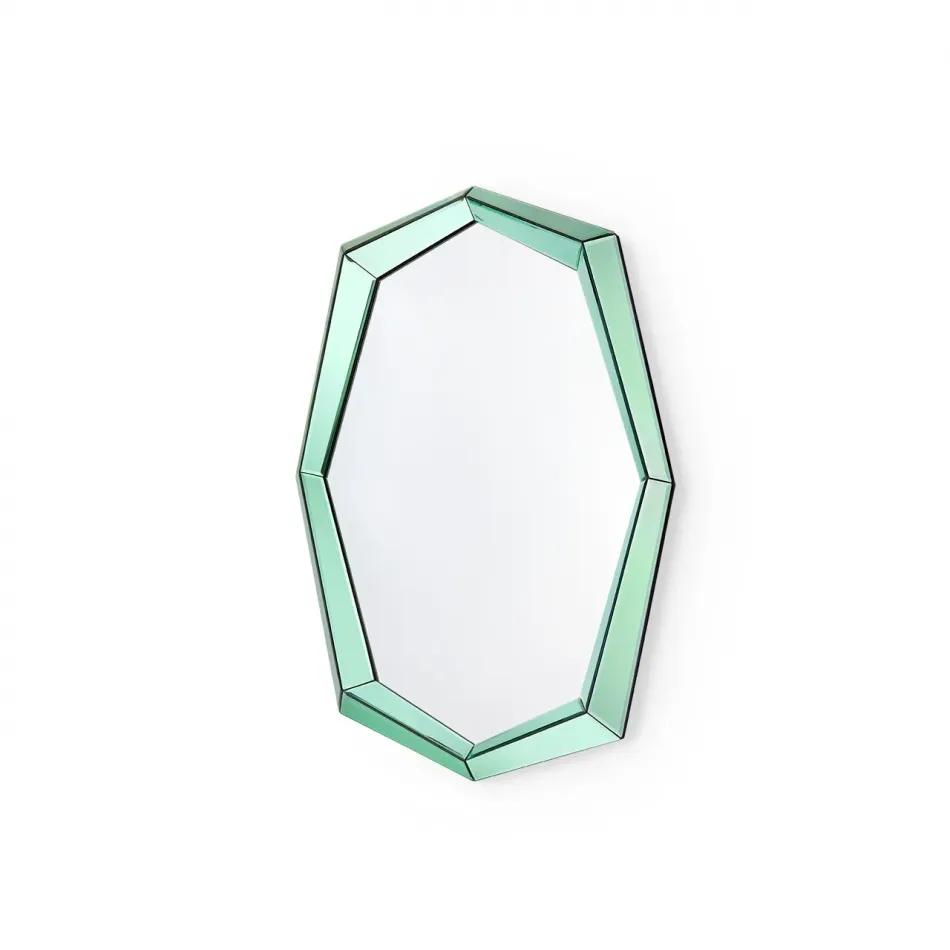 Avery Peridot Green Octagonal Mirror