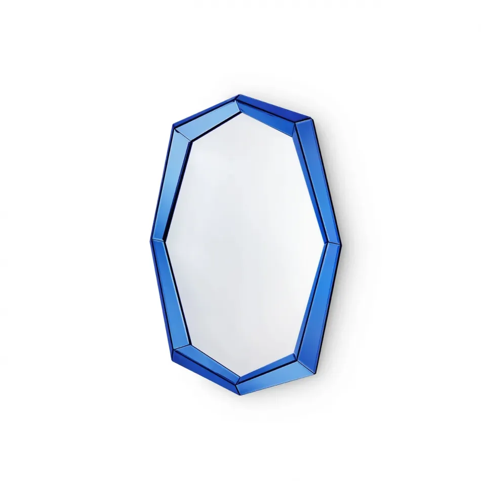Avery Sapphire Blue Octagonal Mirror