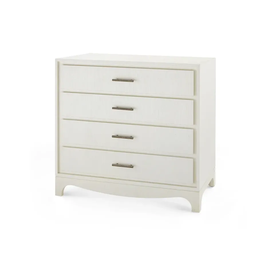 Barrett Sand White 4-Drawer Large