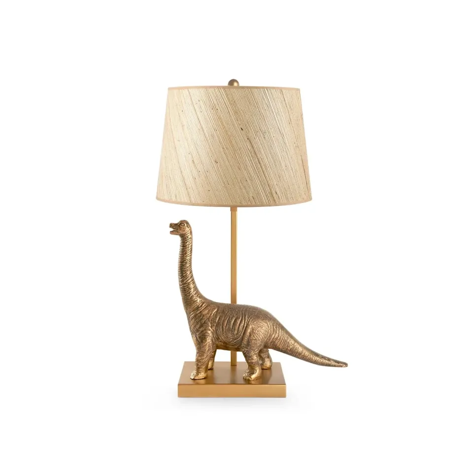 Bruno Antique Brass Lamp with Shade 14-inch Papyrus with Nickel