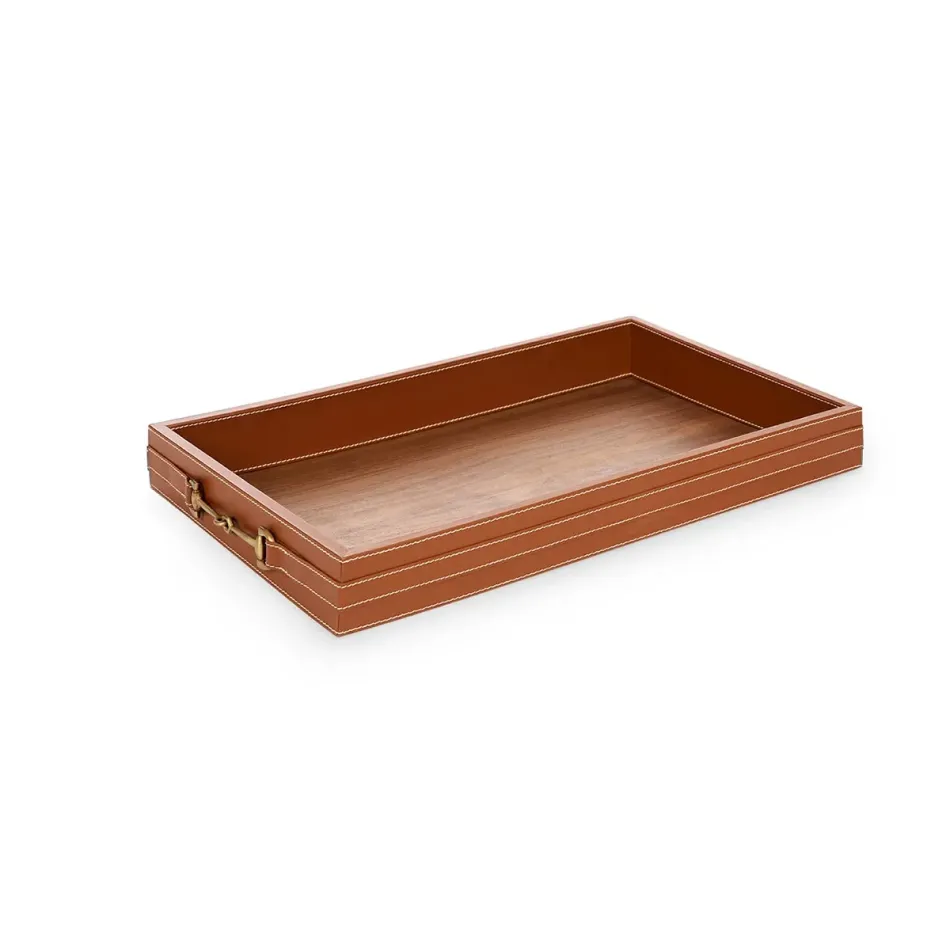 Buckley Tan Rectangular Serving Tray