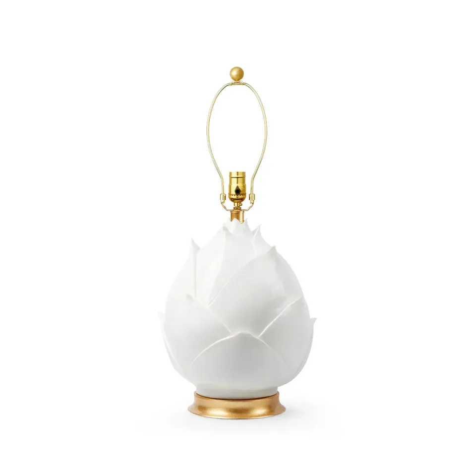 Budding Blanc de Chine Lamp Without Shade