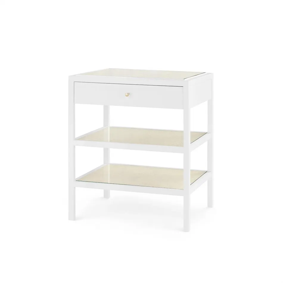 Caanan 1-Drawer Side Table Vanilla