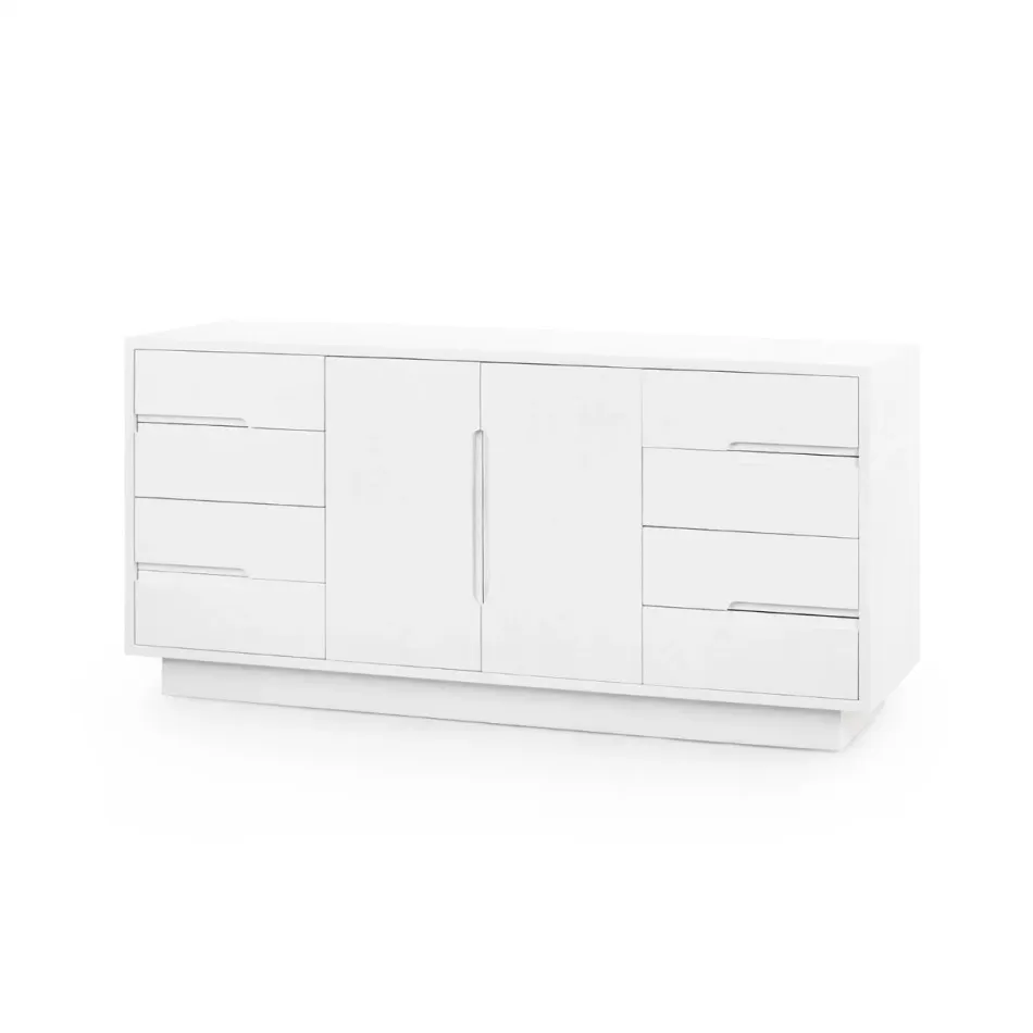 Cora 8-Drawer & 2-Door Cabinet, Soft White
