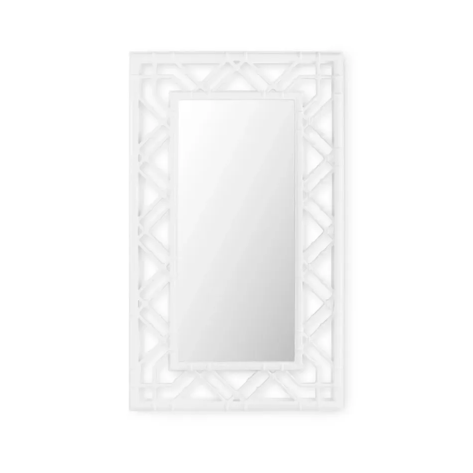 Callista Ghost White Recatangular Mirror Large