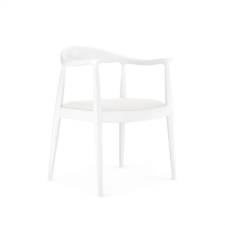 Danish Armchair Eggshell White