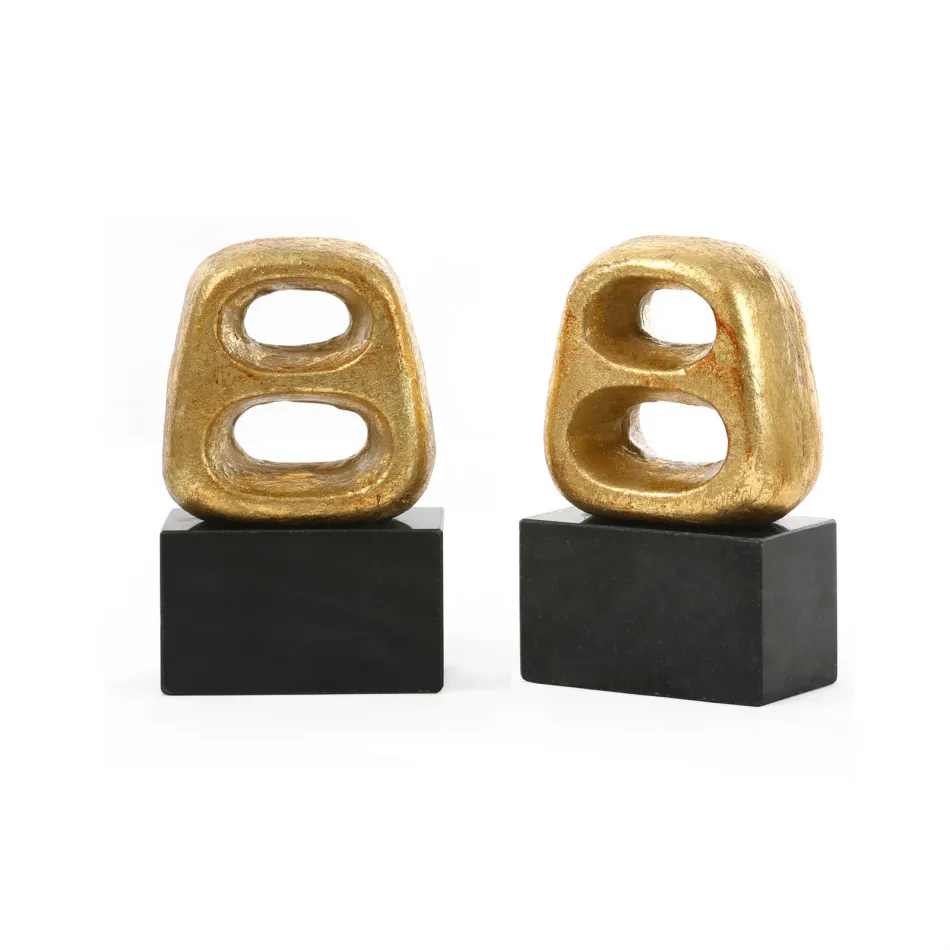 Delphi Bookends (Pair) Gold Leaf